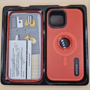 iPhone 13 Pro Max MagSafe Shockproof Full Body Protection Case with Bumper-Red